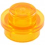 LEGO® DÍLY deska kulatá 1x1 transparentní oranžová (6141)