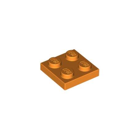 LEGO® CREATOR Podložka na stavění 2x2 oranžová (3022)