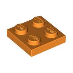LEGO® CREATOR Podložka na stavění 2x2 oranžová (3022)