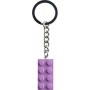 LEGO® 854304 CLASSIC Přívěsek na klíče – levandulová kostka 2x4