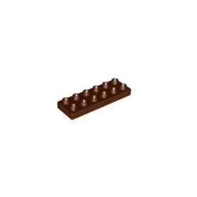 LEGO 44524 DUPLO podložka 2x6 hnědá
