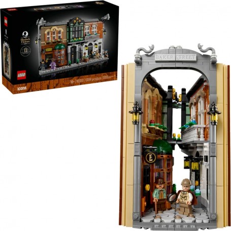 LEGO® 10351 ICONS Knižní zarážka: Sherlock Holmes