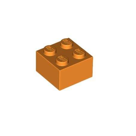LEGO DÍLY kostka 2x2 oranžová (3003)