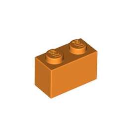 LEGO DÍLY kostka 1x2 oranžová (3004)