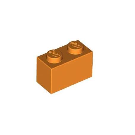 LEGO DÍLY kostka 1x2 oranžová (3004)