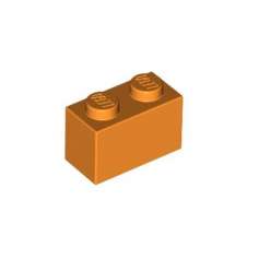 LEGO DÍLY kostka 1x2 oranžová (3004)