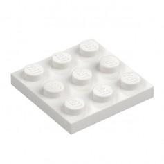 LEGO® DÍLY podložka 3x3 bílá 11212