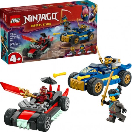 LEGO® 71840 NINJAGO Rogue vs. Drix a souboj se závodními auty