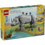 LEGO® 31171 CREATOR Divoká zvířata: Majestátní nosorožec s ptáčky