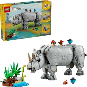 LEGO® 31171 CREATOR Divoká zvířata: Majestátní nosorožec s ptáčky