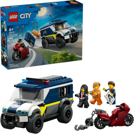 LEGO® 60479 CITY Policejní dodávka pro převoz vozů