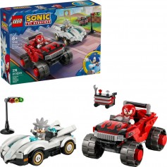 LEGO® 77118 Sonic the Hedgehog™ Silver a jeho auto vs. Knuuckles a jeho monster truck