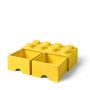LEGO STORAGE BOX 8 Úložný box žlutý s šuplíky