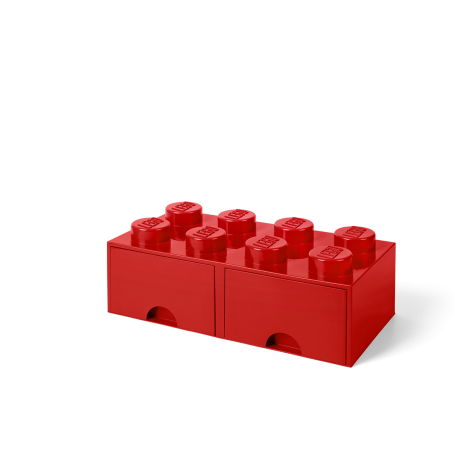 LEGO STORAGE BOX 8 Úložný box červený s šuplíky