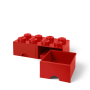LEGO STORAGE BOX 8 Úložný box červený s šuplíky