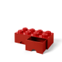 LEGO STORAGE BOX 8 Úložný box červený s šuplíky