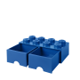 LEGO STORAGE BOX 8 Úložný box modrý s šuplíky