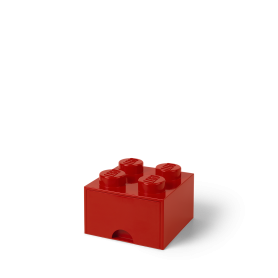 LEGO® STORAGE BOX 4 Úložný box červený s šuplíky