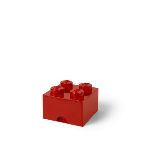 LEGO STORAGE BOX 4 Úložný box červený s šuplíky