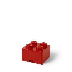 LEGO® STORAGE BOX 4 Úložný box červený s šuplíky
