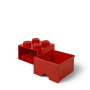 LEGO STORAGE BOX 4 Úložný box červený s šuplíky