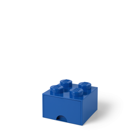 LEGO STORAGE BOX 4 Úložný box modrý s šuplíky