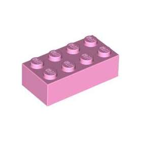 LEGO® DÍLY kostka 2x4 růžová(3001)