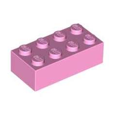 LEGO® DÍLY kostka 2x4 růžová(3001)