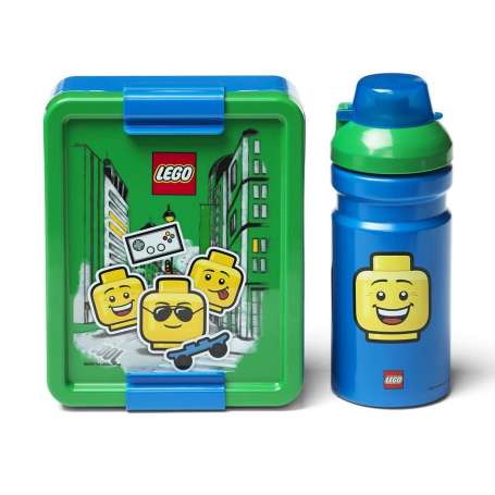 LEGO ICONIC BOY Svačinový set - box a láhev