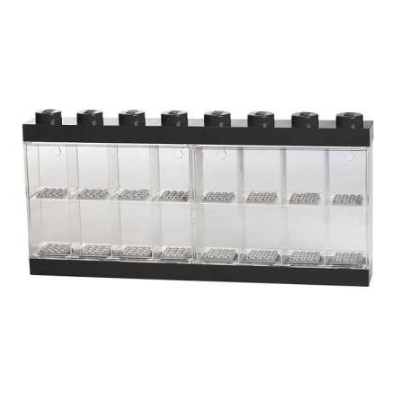 LEGO sběratelská vitrínka na 16 minifigurek - černá