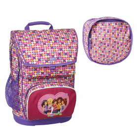 LEGO BAGS FRIENDS Confetti Maxi školní aktovka 2-dílný set