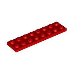 LEGO® CREATOR Podložka 2x8 červená (3034)