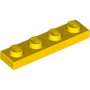 LEGO CREATOR Podložka na stavění 1x4 žlutá (3710)