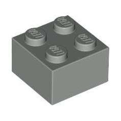 LEGO DÍLY kostka 2x2 šedá (3003)