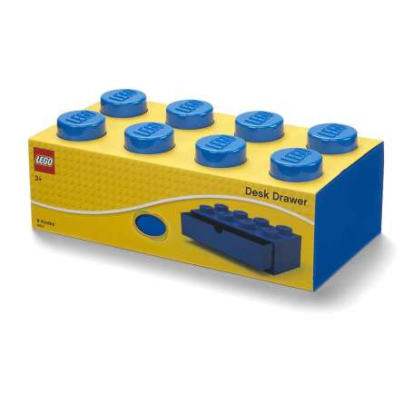 LEGO STORAGE Stolní box 8 se zásuvkou modrý
