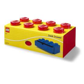 LEGO® STORAGE Stolní box 8 se zásuvkou červený