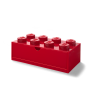 LEGO STORAGE Stolní box 8 se zásuvkou červený