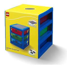 LEGO® STORAGE organizér se třemi zásuvkami modrý
