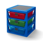LEGO STORAGE organizér se třemi zásuvkami modrý