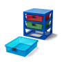 LEGO STORAGE organizér se třemi zásuvkami modrý