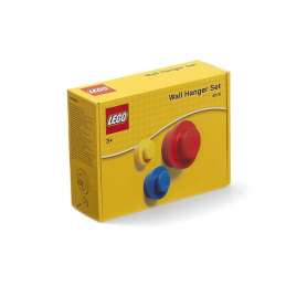 LEGO® 4016 ICONIC Věšák na zeď, 3 ks - žlutá, modrá, červená