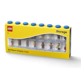 LEGO STORAGE sběratelská vitrínka na 16 minifigurek - modrá
