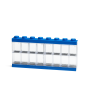 LEGO STORAGE sběratelská vitrínka na 16 minifigurek - modrá