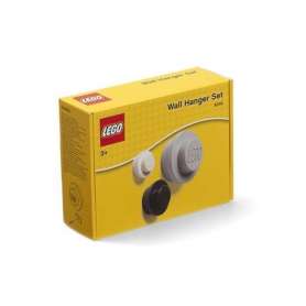 LEGO® 4016 ICONIC Věšák na zeď, 3 ks - bílá, černá, šedá