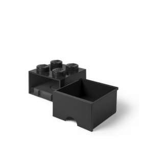 LEGO STORAGE BOX 4 Úložný box černý s šuplíky