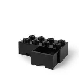 LEGO STORAGE BOX 8 Úložný box černý s šuplíky