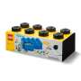 LEGO STORAGE BOX 8 Úložný box černý s šuplíky