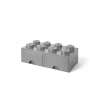 LEGO STORAGE BOX 8 Úložný box šedý s šuplíky