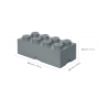 LEGO STORAGE BOX 8 Úložný box šedý