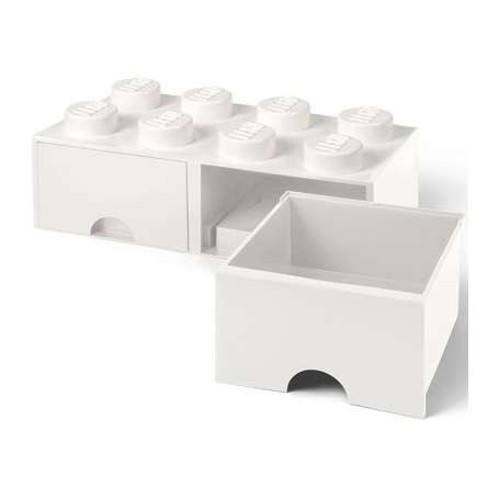 LEGO STORAGE BOX 8 Úložný box bílý s šuplíky